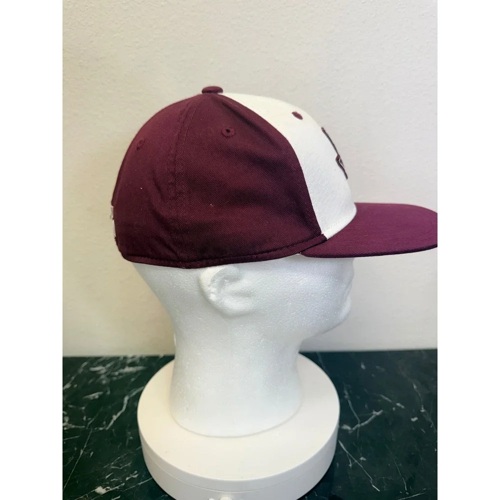 Adidas Texas A&M Aggies Youth Hat Maroon White Stretch Fit Cap FitMax70 OSFM